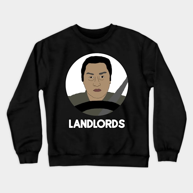 Parasite Anti Landlord Crewneck Sweatshirt by RevolutionInPaint